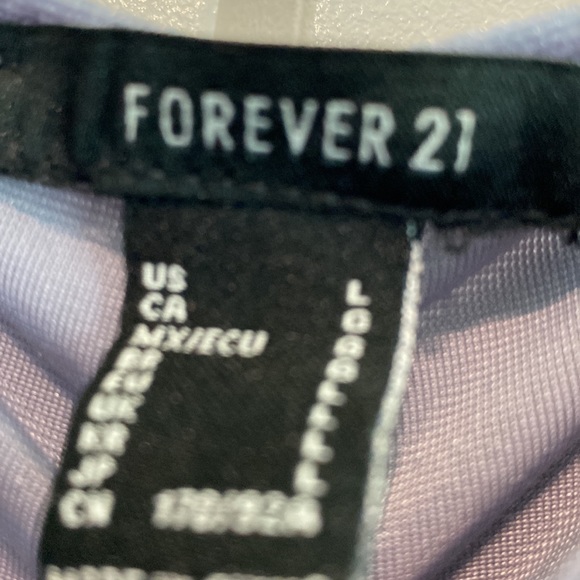 Forever 21 Rauched Stretchy Purple Haze Dress |Size Large - Picture 7 of 7